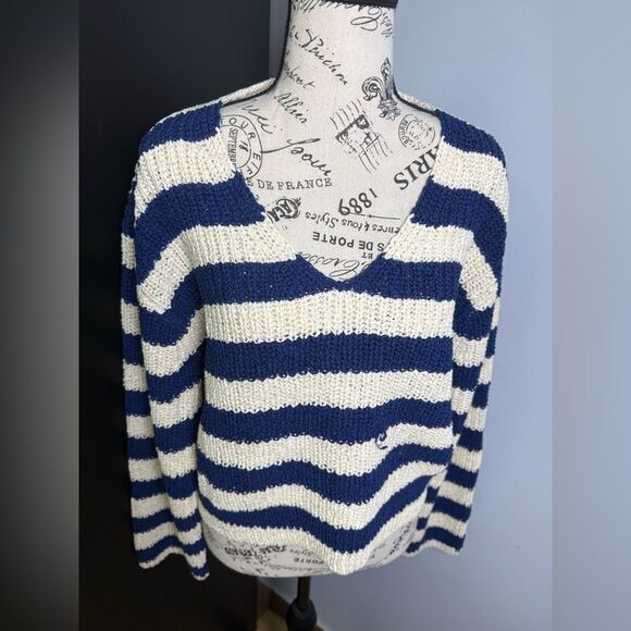 J.Crew Montauk pullover sweater in stripe NWT Size M - Picture 2 of 11
